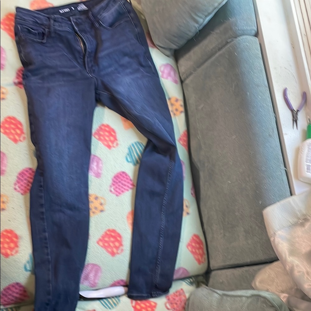 Blue rockstar Skinny Jeans with Classic Denim Wash